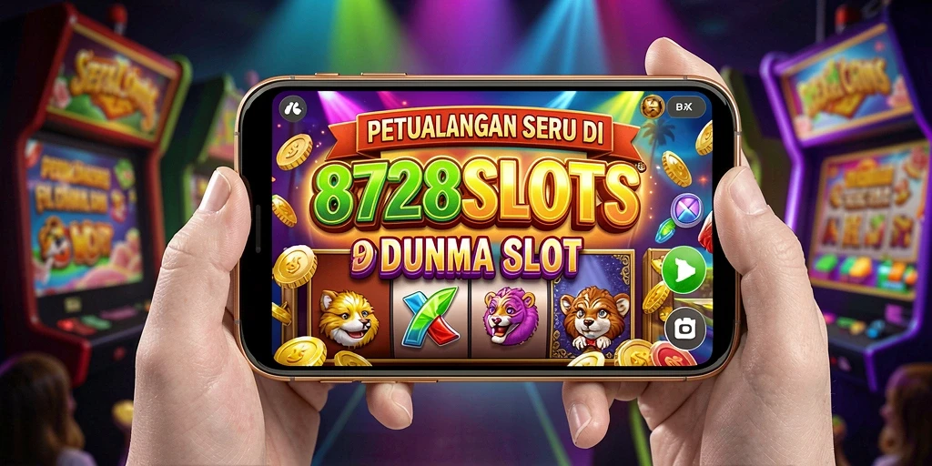 Screenshot utama 8728SLOTS menampilkan gameplay yang menarik dan penuh warna.