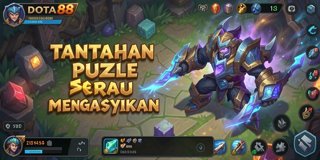 Screenshot gameplay DOTA88 menampilkan tantangan puzzle yang menarik.