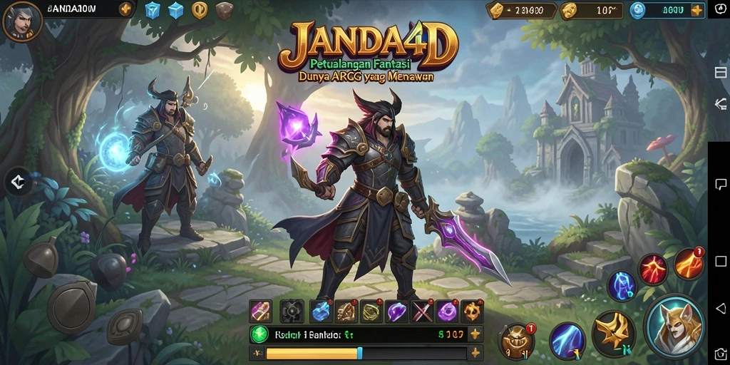 Gameplay seru dan dinamis dalam JANDA4D petualangan ARPG.