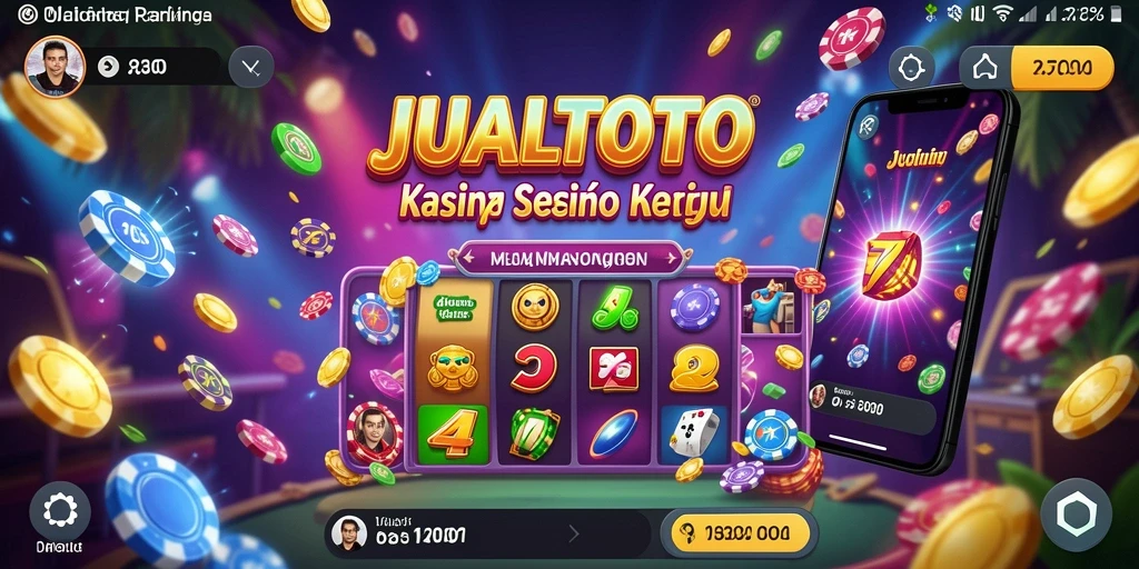 Tampilan gameplay seru dalam aplikasi Kasino JUALTOTO.