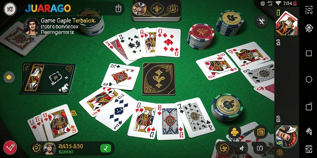 Tampilan gameplay Gaple yang menarik dan interaktif di JUARAGO.