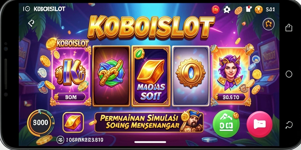 Screenshot gameplay KOBOISLOT menampilkan momen mendebarkan dalam permainan slot.