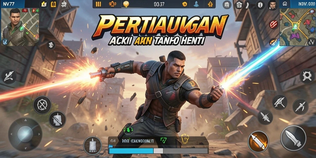Tampilan permainan NV77 dengan aksi seru dan grafis menawan.