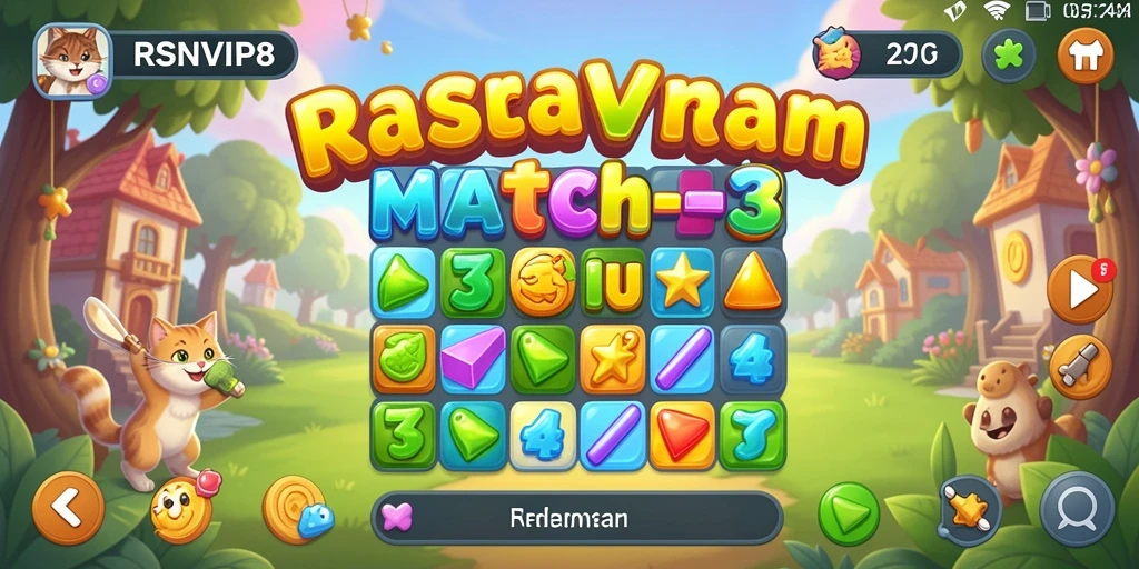 Tampilan gameplay RSNVIP8 yang penuh warna dan menarik.