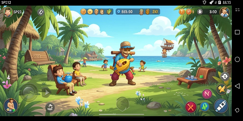 Tampilan menarik dari gameplay SP212 yang menyenangkan.