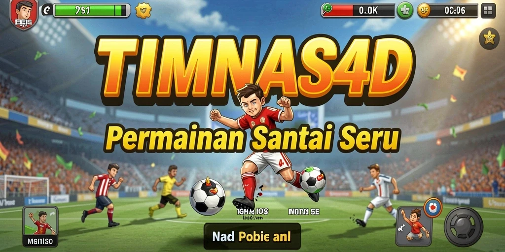 Tampilan gameplay yang menarik dan penuh warna dari TIMNAS4D.