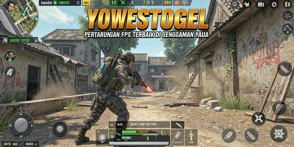 Tampilan gameplay aksi cepat di YOWESTOGEL.
